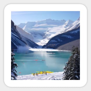 Lake Louise Alberta Canada . Sticker